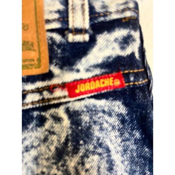 Jordache Denim Skirt 6 Blue Acid Wash Western Hippie High Waisted Retro Jean 80s - Picture 9 of 13